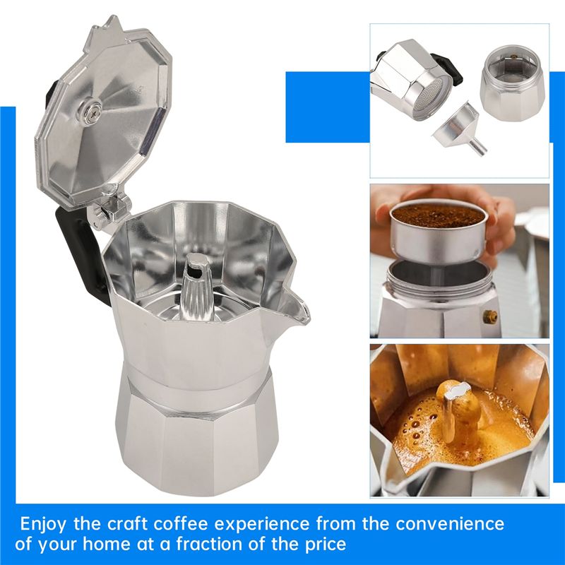 Moka Pot Stove - A92P Moka Pot Italiaanse Koffiemachine Espresso