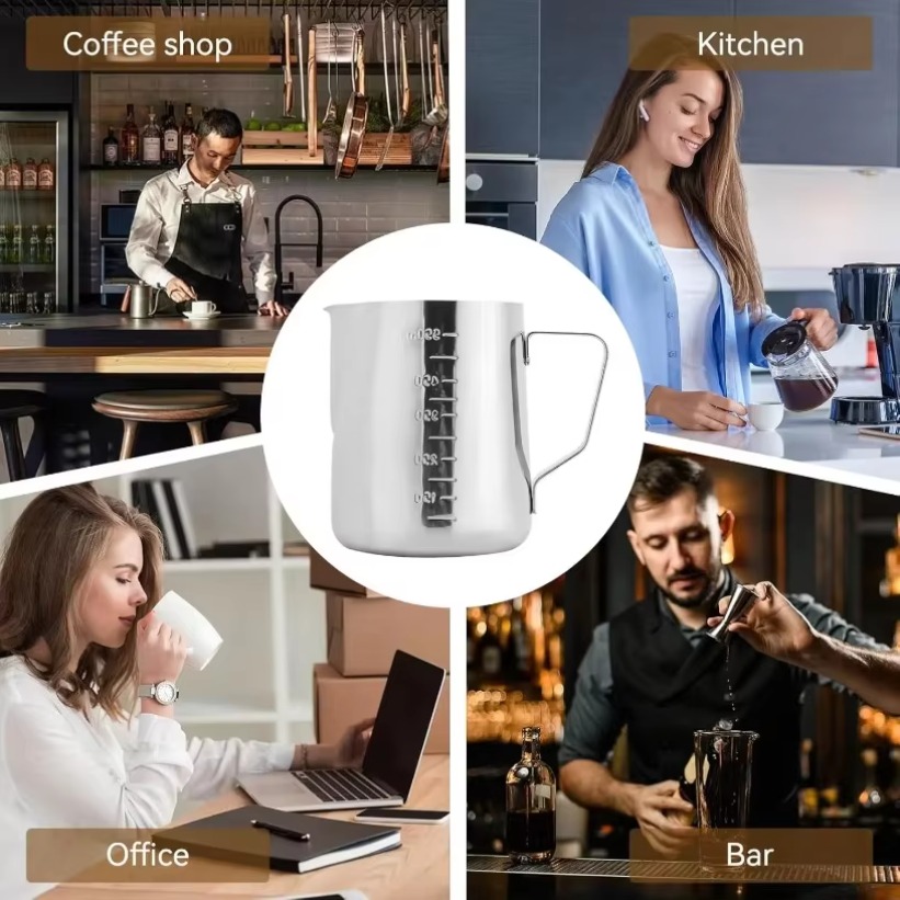 350ML RVS koffiemelkkannetje m - Barista Milk Jug recensie en prijs