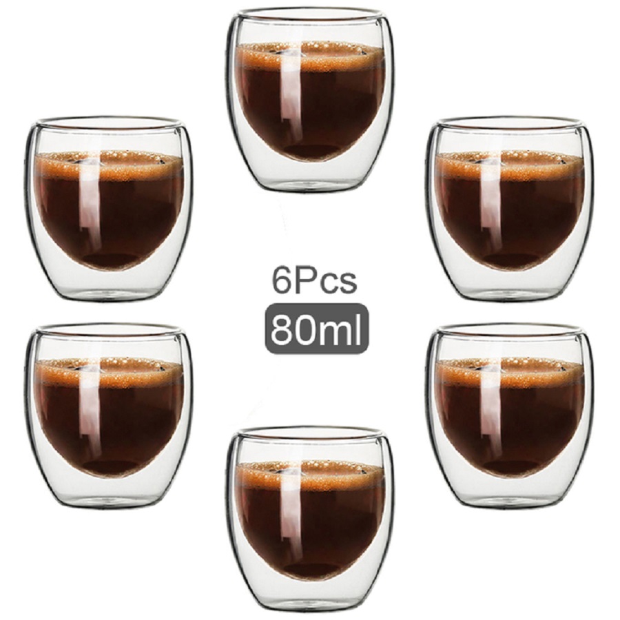 Dubbelwandige glazen koffiemok - Coffee Tea And Sugar Set recensie en prijs