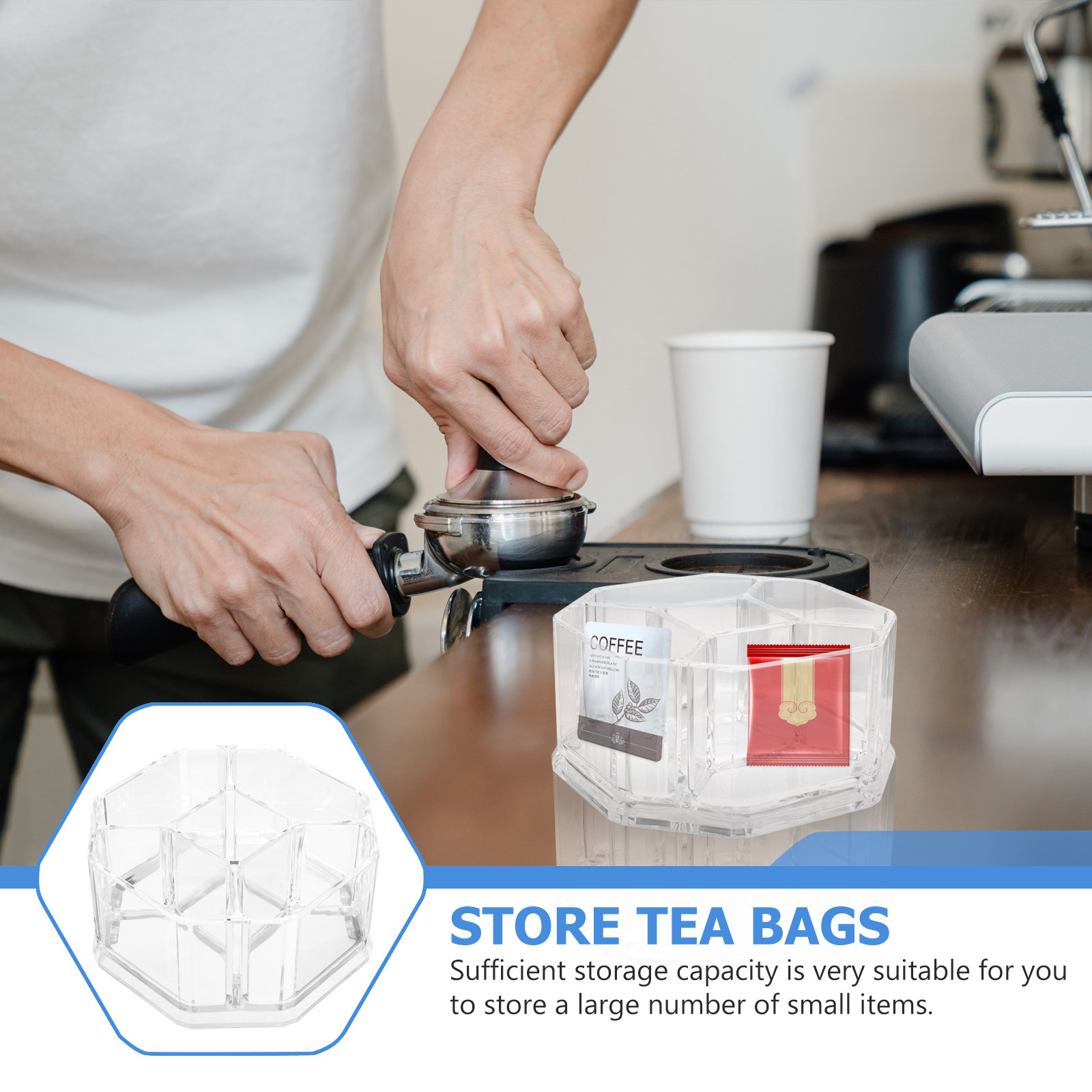 1 stuks transparante acryl opb - Coffee Tea Sugar recensie en prijs